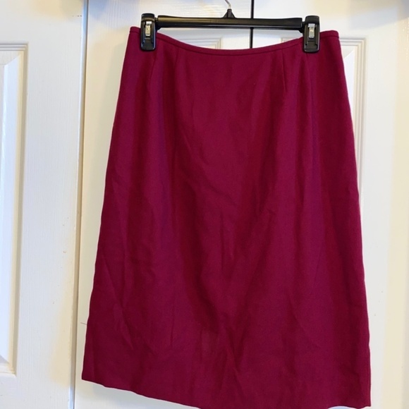 Kasper size 10 petite beautiful red dress skirt suit - Picture 3 of 7